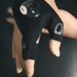 Guantes con luz led impermeables