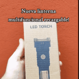 Linterna led potente recargable por USB