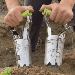 Herramienta para trasplantar plantas