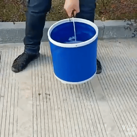 Balde multifuncional plegable