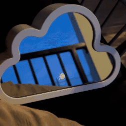 Lámpara nube espejo de Tulipán