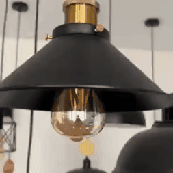 Lámpara vintage con bombillo