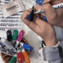 Nail art marcador para uñas x 12 unds