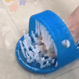 Limpiador de pies para ducha en silicona