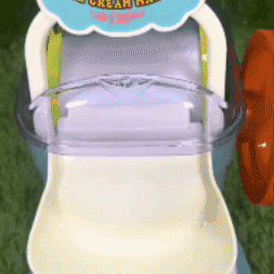 Maquina real para hacer helados