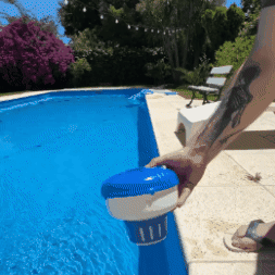 Dispensador de cloro para piscina