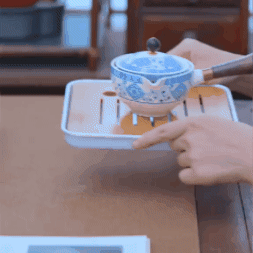 Tetera china de cerámica