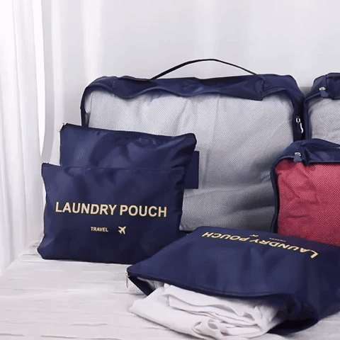 Bolsas organizadoras de viaje set x 2 c/u con 6 bolsas