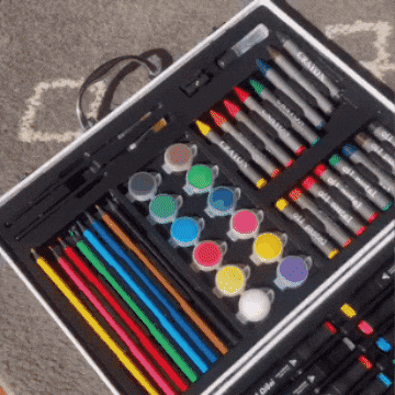 Set de arte marcadores doble punta y colores
