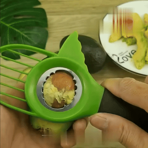 Set 3 En 1 para aguacates: Cortador, pelador y deshuesador
