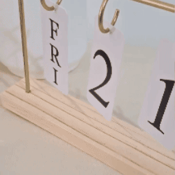 Calendario de escritorio con luces led