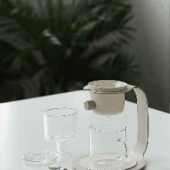 Tetera de vidrio de estilo japonés