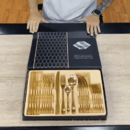 Set de 24 cubiertos con estuche