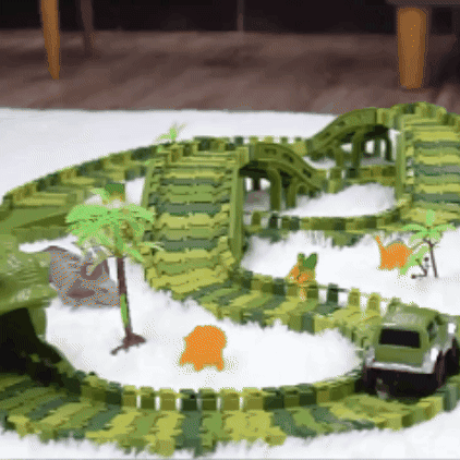 Pista de dinosaurios 240 piezas