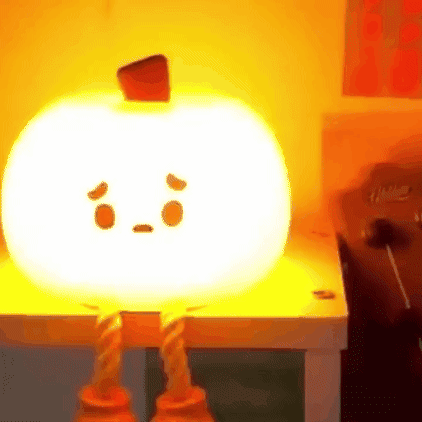 Luz nocturna en forma de calabaza