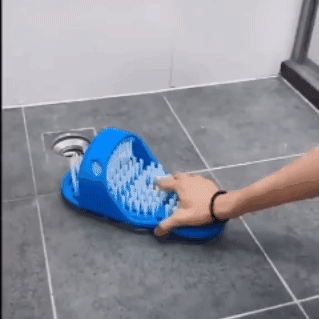Limpiador de pies para ducha en silicona