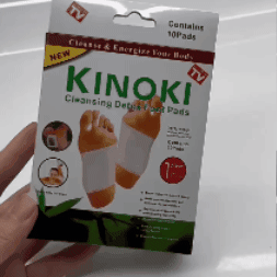 Parches detox Kinoki para pies x 3 cajas de 10 unds