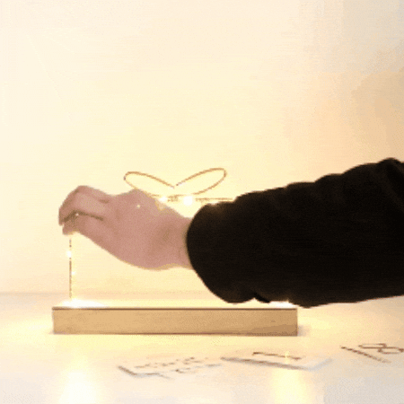 Calendario de escritorio con luces led