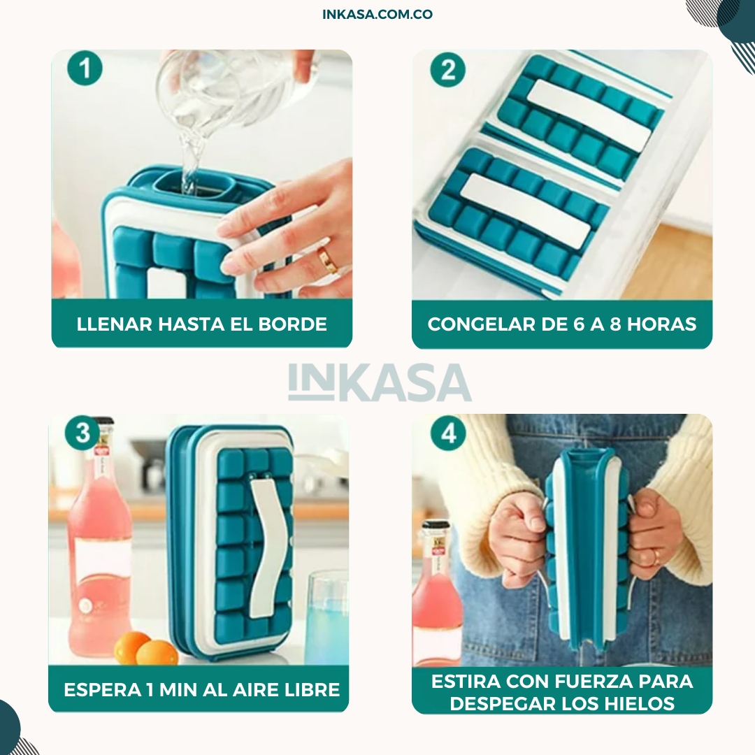 Hielera Cubeta x 18 Hielos Practi Ice