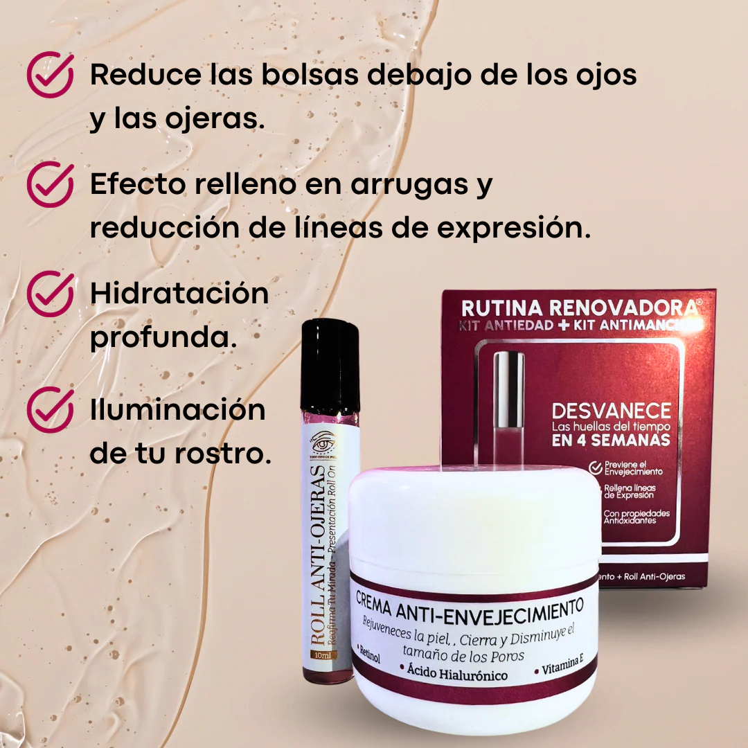 Kit de renovador de ojos - reafirma, despigmenta y reduce la inflamación✨