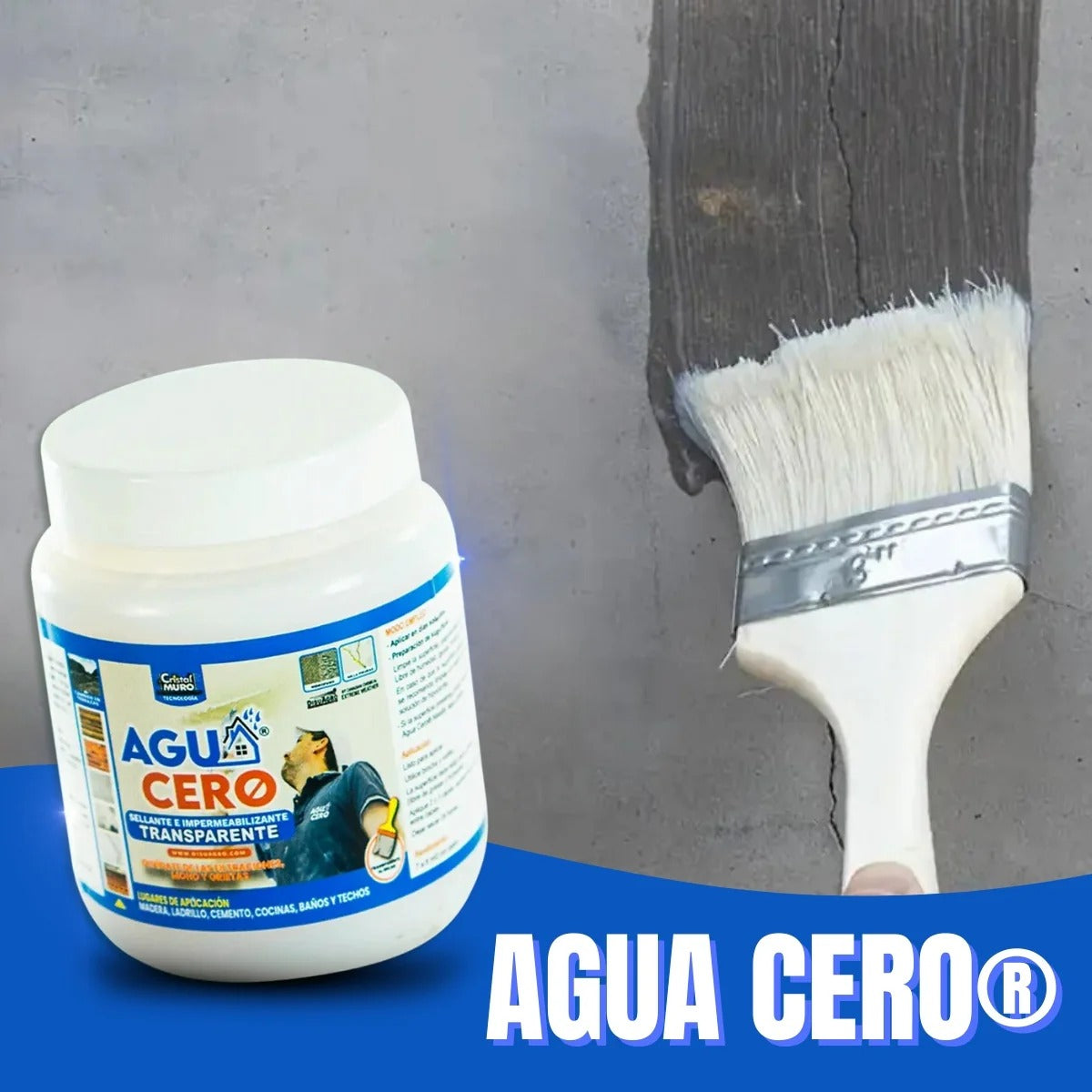 IMPERMEABILIZANTE AGUA CERO X600GR: Adiós a la humedad y filtración🏠💧