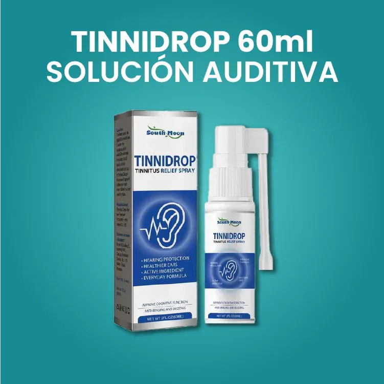 TINNIDROP® Solución auditiva anti-tinitus, sordera, pitidos e infecciones👂🏻