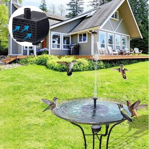 Fuente de agua solar: ¡No necesitas baterías ni cables!🌞💧