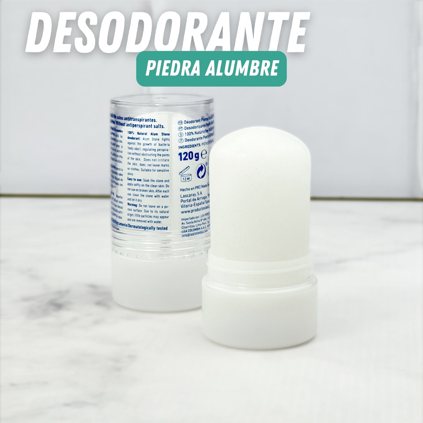 Desodorante Natural de Piedra de Alumbre – Protección sin químicos🍃🍂