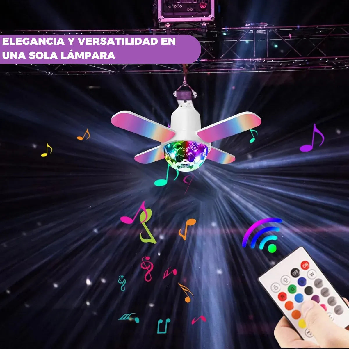 Bombillas LED con Color de alta potencia y parlante Bluetooth🌈💡