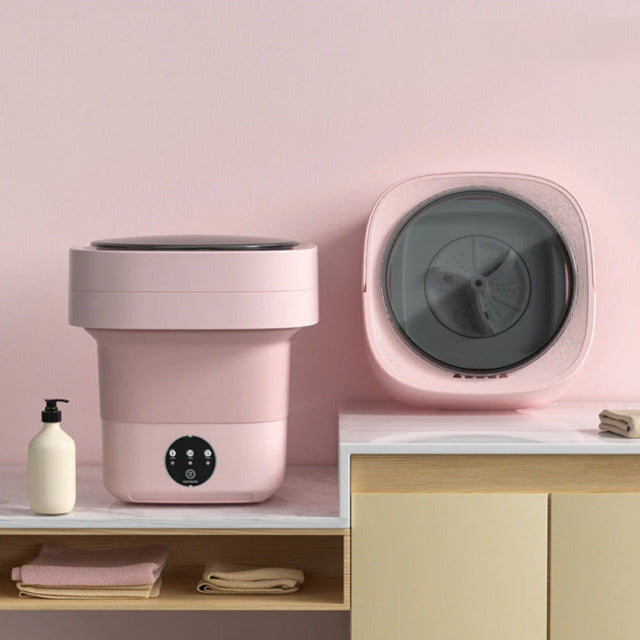 Mini lavadora eléctrica plegable
