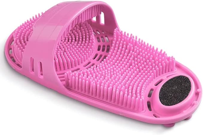 Limpiador de pies para ducha en silicona