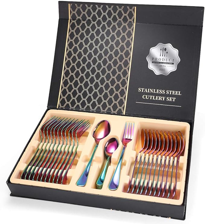 Set de 24 cubiertos con estuche