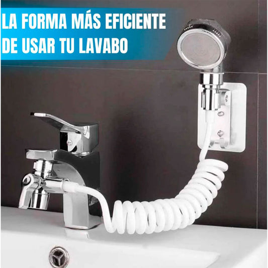 Cabezal Extensible con Manguera:  Ducha, Lavamanos y Fregadero🚿💧