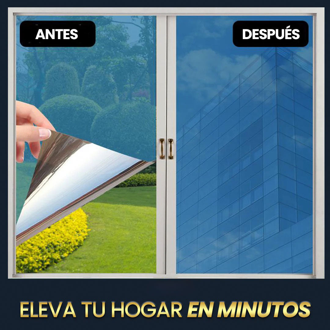 🪞Rollo de Vinilo X60CM Tipo Espejo Polarizado – Protección, Privacidad y Estilo