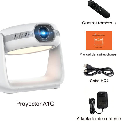 📱Proyector Portátil Recargable 4K: Android WiFi Bluetooth Y Enfoque Automático〰️😍