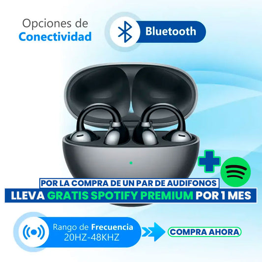 🎧Auriculares inalámbricos con clip + Suscripción GRATIS en SPOTIFY PREMIUM
