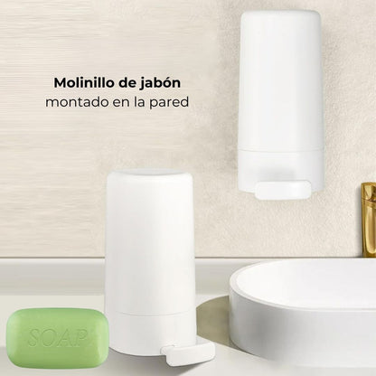Molinillo de jabón montado en la pared