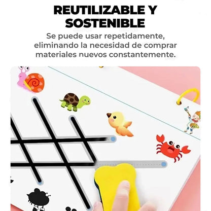 Libro de Actividades Reutilizable – Jugar, borrar y volver a crear sin parar📚📒