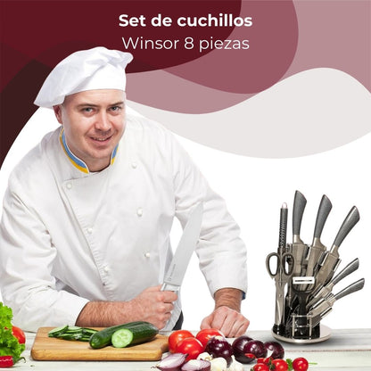 Set de cuchillos Winsor 8 piezas