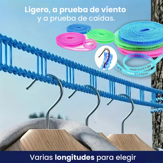 👖🪡Tendedero Antideslizante Retráctil para Exteriores y Viajes
