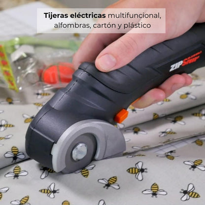 Tijeras eléctricas multifuncional, alfombras, cartón y plástico