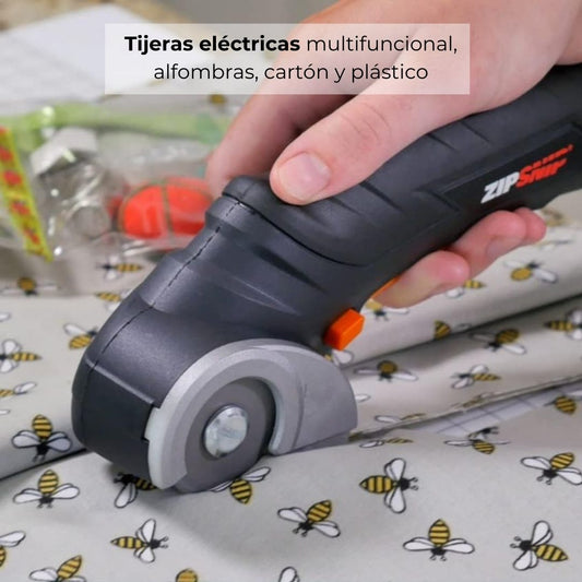 Tijeras eléctricas multifuncional, alfombras, cartón y plástico