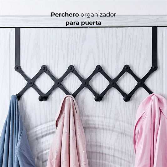 Perchero organizador para puerta