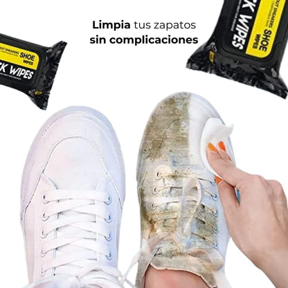 Pañitos húmedos para limpiar zapatos x 2 unds