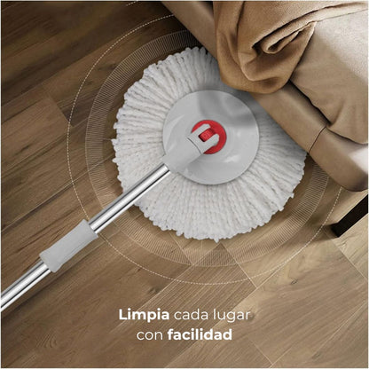 Trapero giratorio 360 con balde 2 mopas