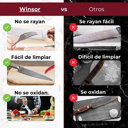 Set de cuchillos Winsor 8 piezas