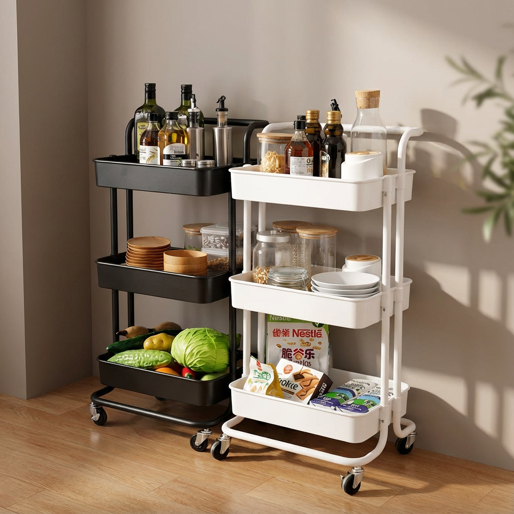 Carro Organizador De Cocina Multiusos Mueble Hogar 3 niveles