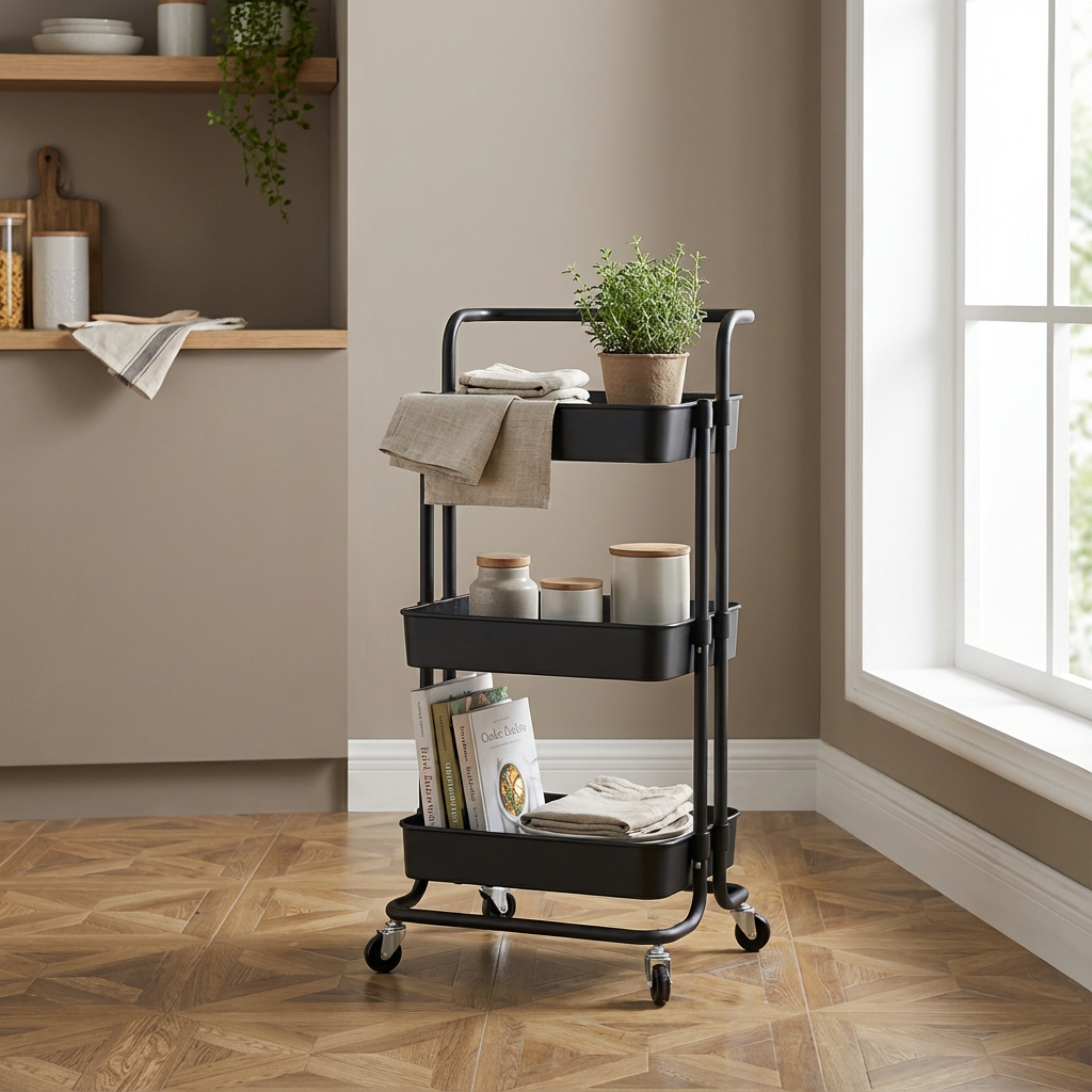 Carro Organizador De Cocina Multiusos Mueble Hogar 3 niveles