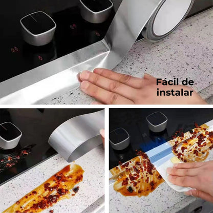 Combo tapón desagüe universal + cinta adhesiva de papel aluminio
