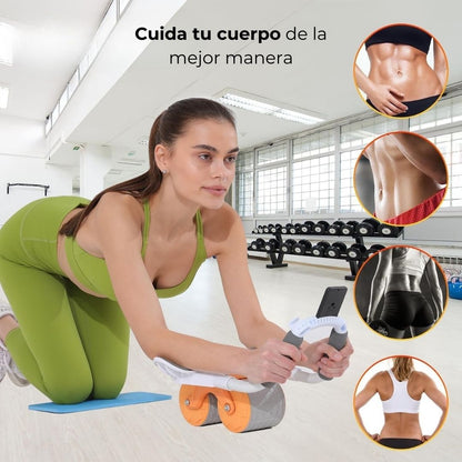Combo entrenador abdominal + lazo para saltar con contador digital